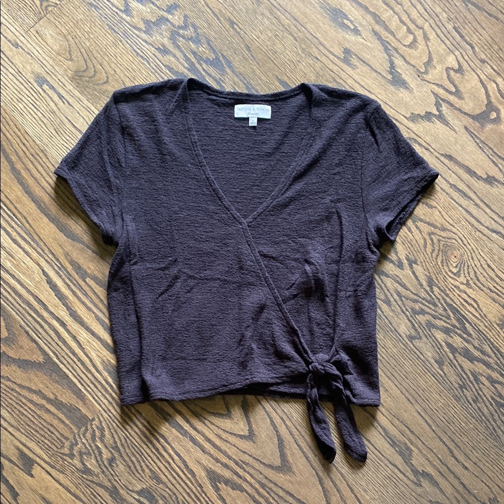 Madewell Black Wrap Blouse